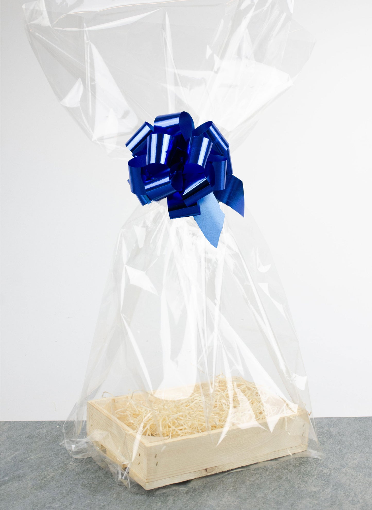 Presentlåda i trä | Rektangulär | 24,5 cm | Naturfärgad | Inklusive träull