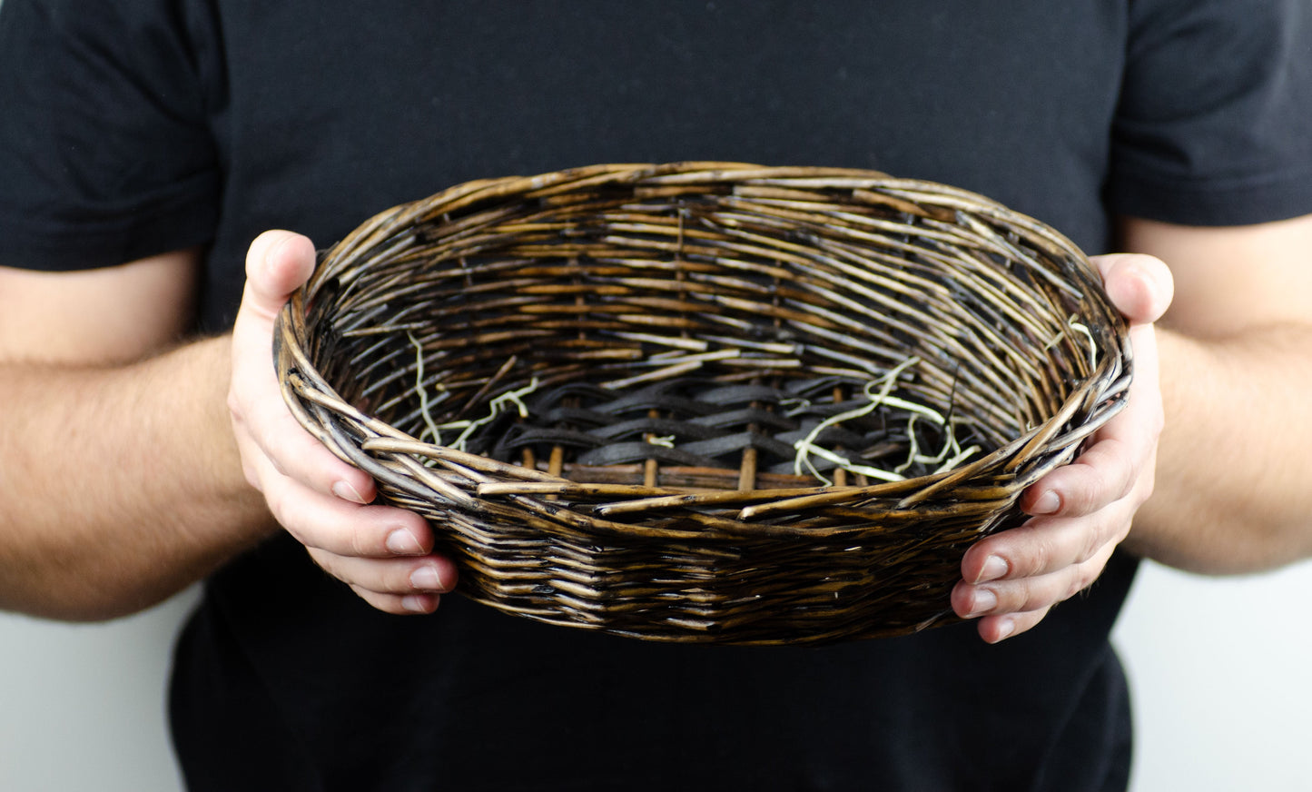 Tom presentkorg | Oval | 28 cm | Naturfärgad | Inklusive träull