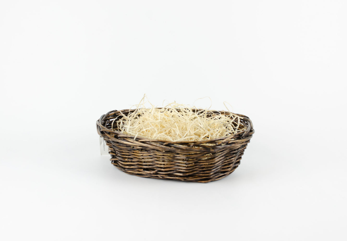 Tom presentkorg | Oval | 28 cm | Naturfärgad | Inklusive träull