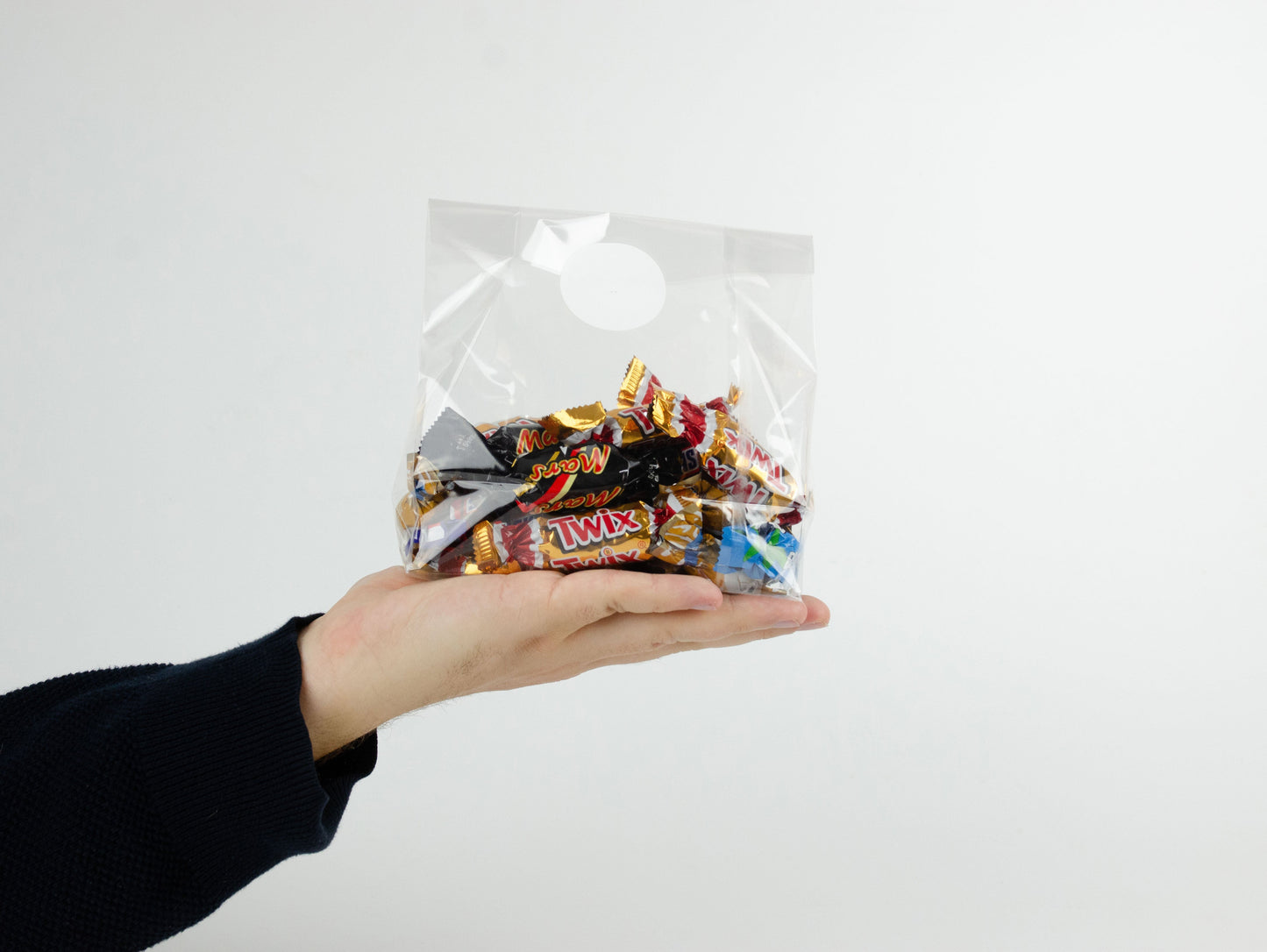 Små cellofanpåsar med botten 14 x 17cm | Transparenta plast