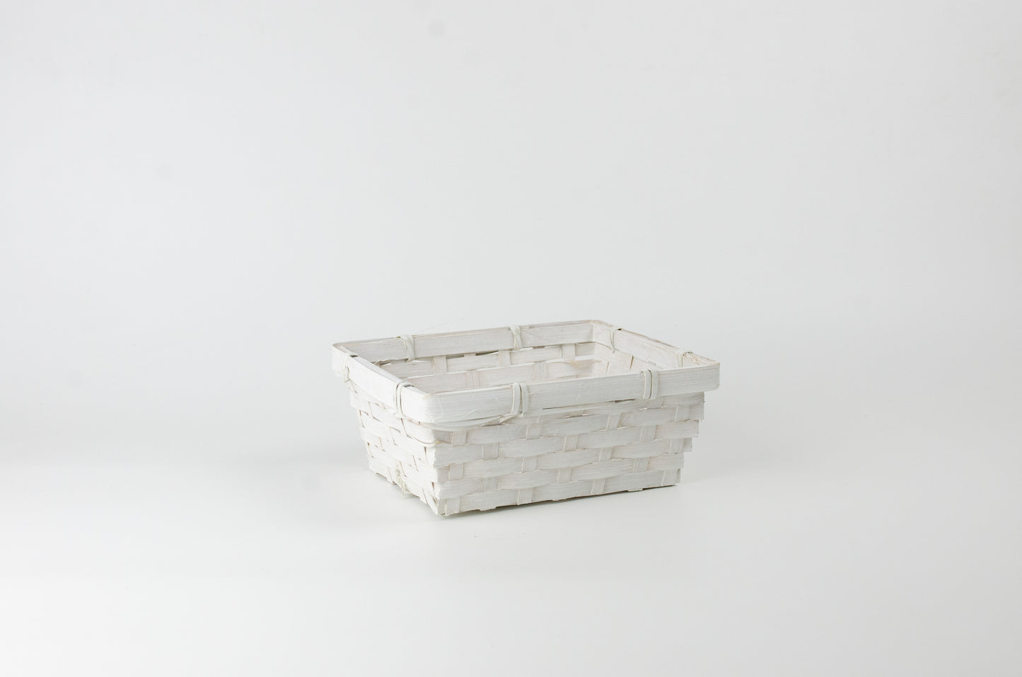 Tom presentkorg | Fyrkantig | 19 cm | Vit