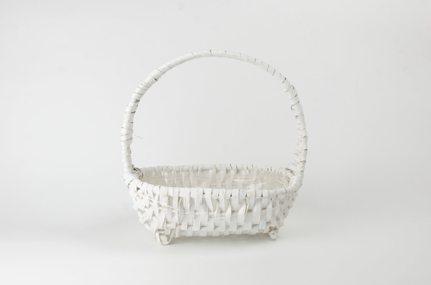 Tom presentkorg | Oval | 22 cm | Vit |