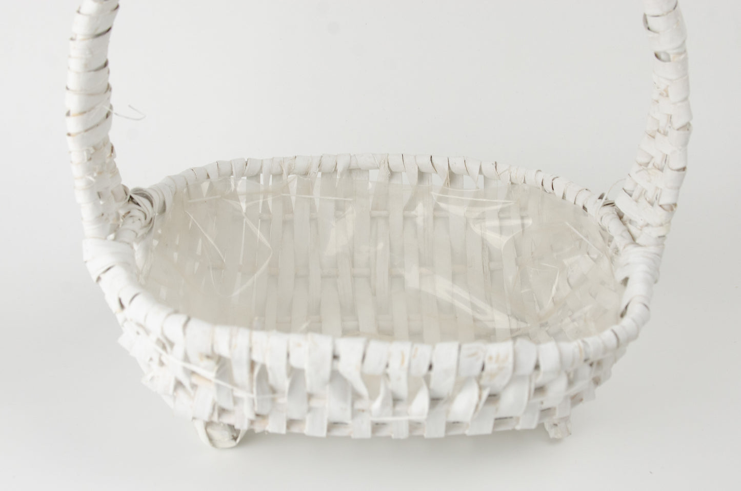 Tom presentkorg | Oval | 22 cm | Vit |