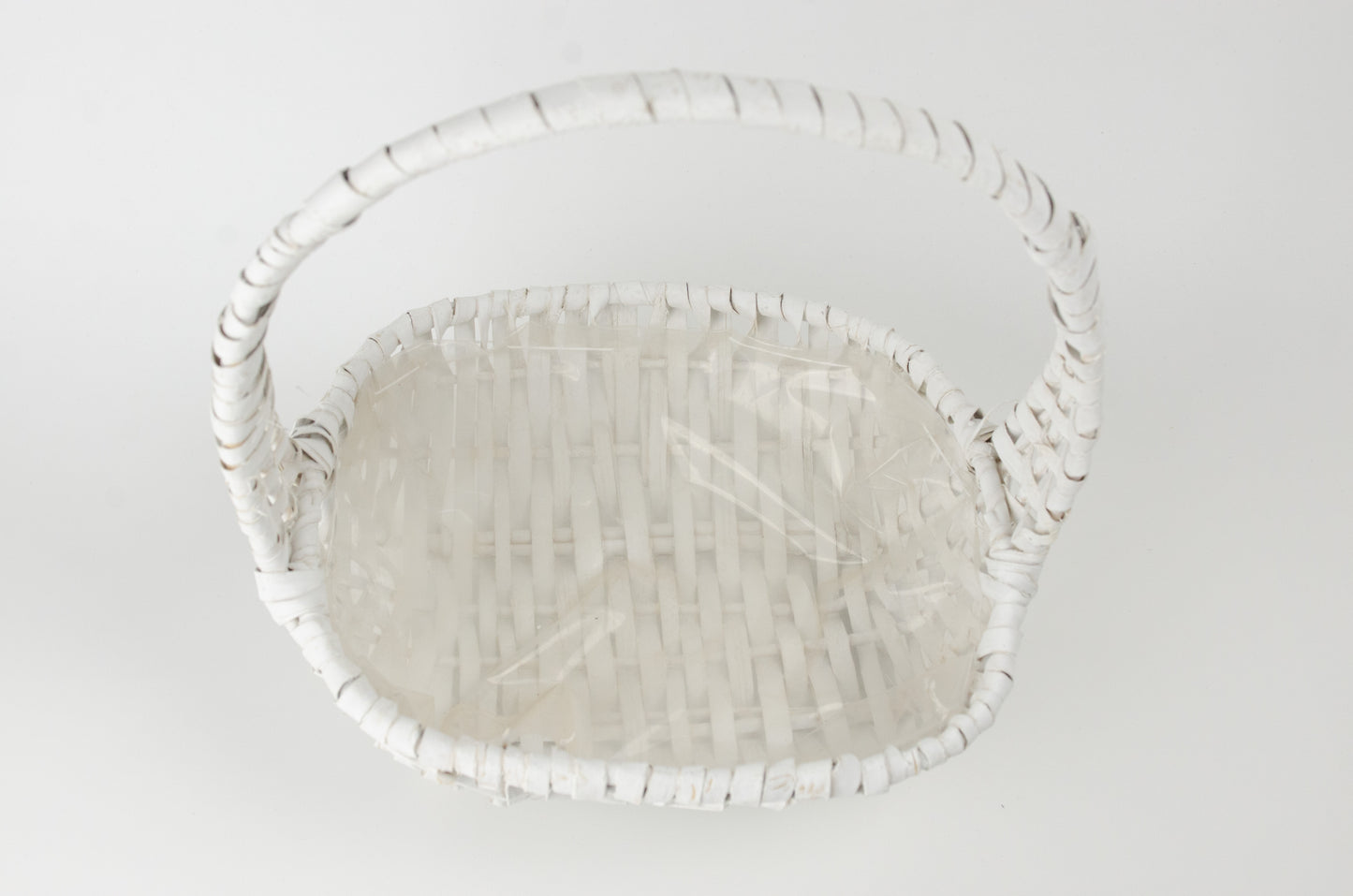 Tom presentkorg | Oval | 22 cm | Vit |