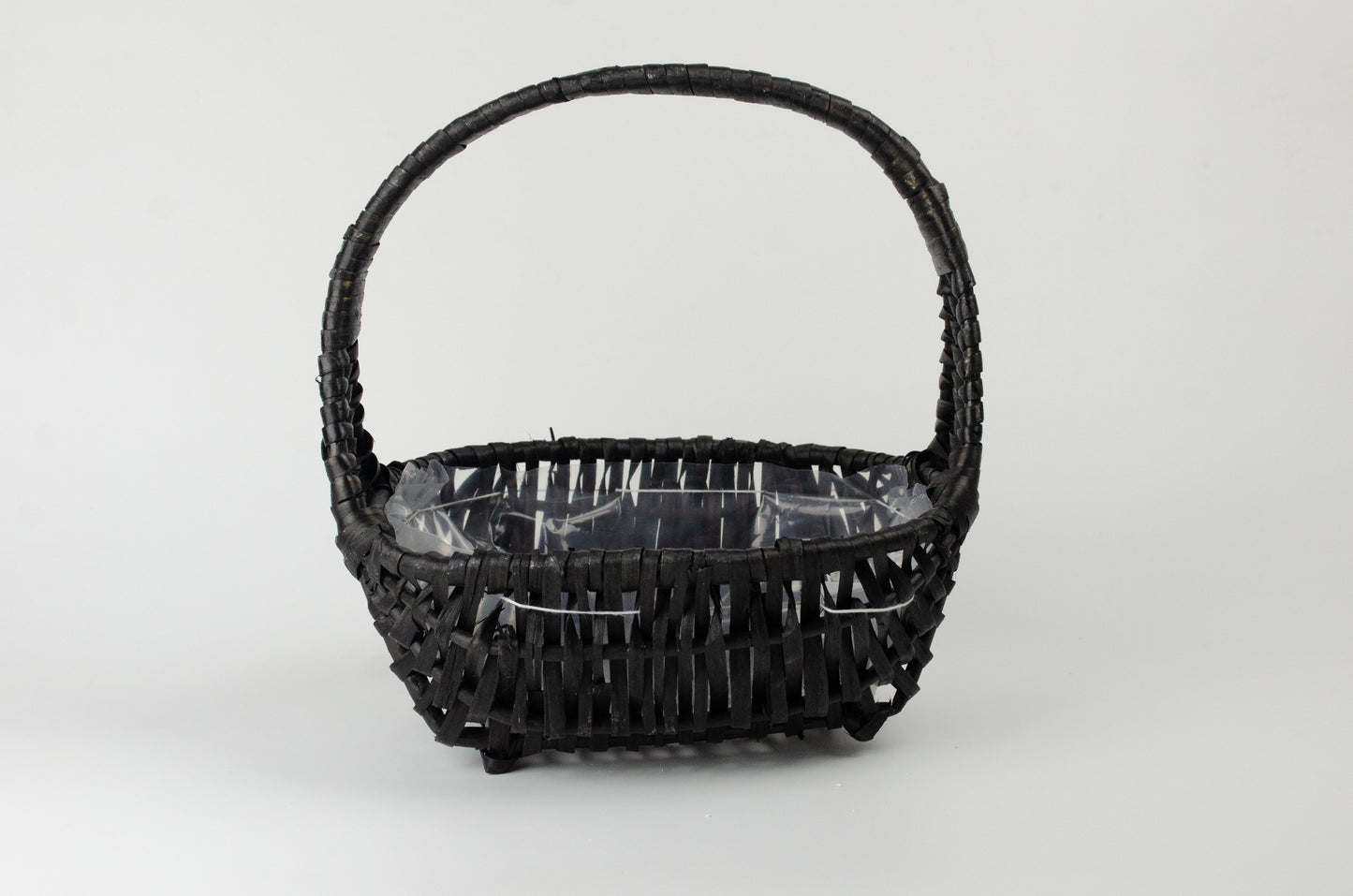 Tom presentkorg | Oval | 22 cm | Svart