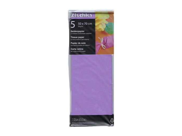 Silkespapper Lila | 5-ark | 50 x 70 cm