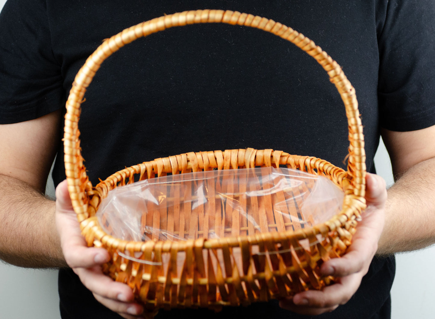 Tom presentkorg | Oval | 22 cm | Naturfärgad | Inklusive träull