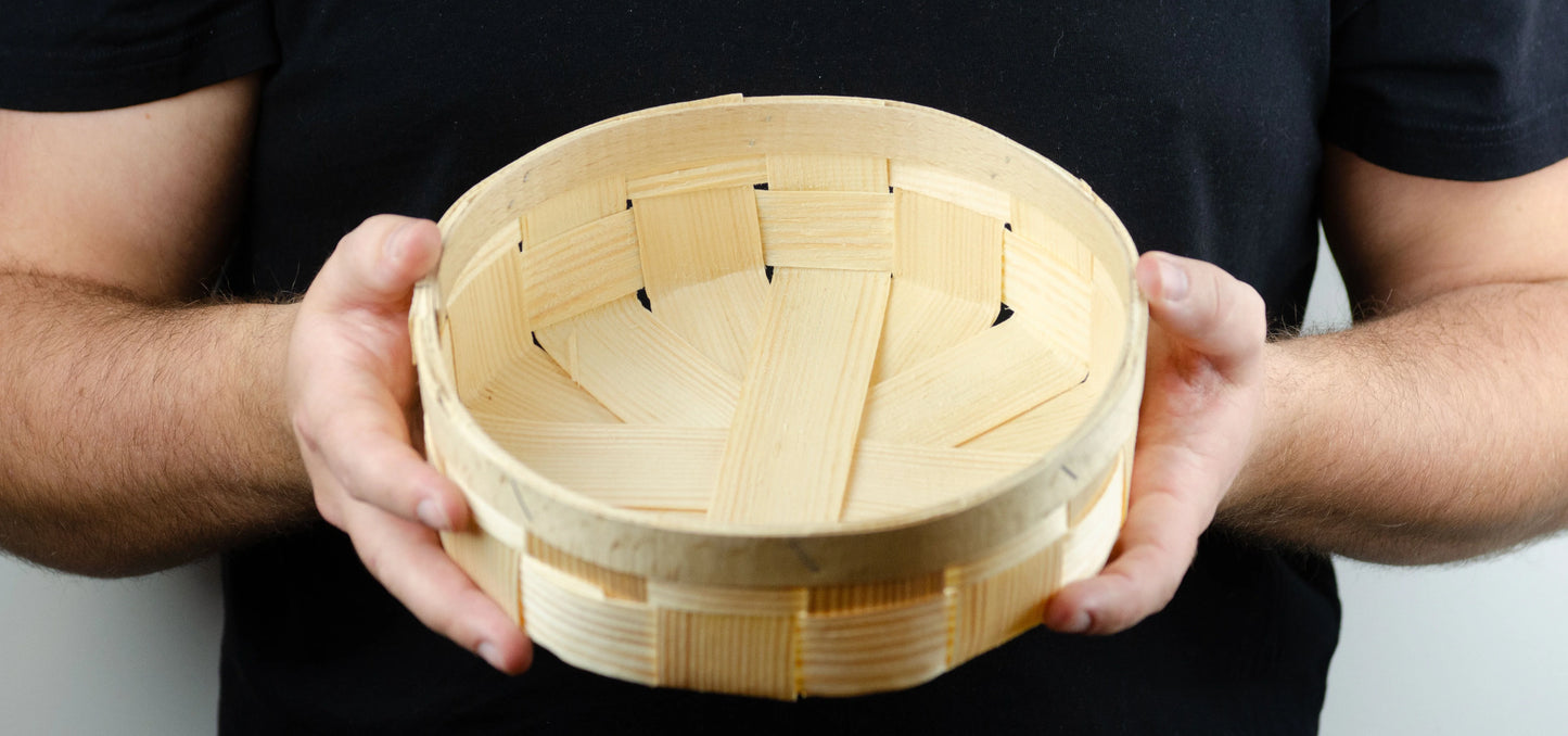 Tom presentkorg | Rund | 20 cm | Naturfärgad | Inklusive träull