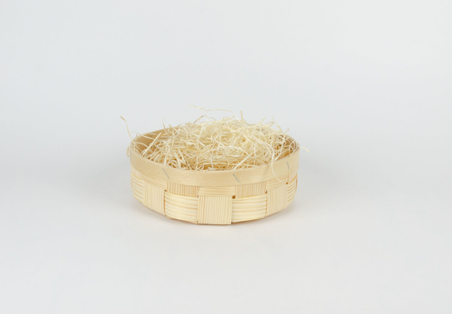 Tom presentkorg | Rund | 20 cm | Naturfärgad | Inklusive träull