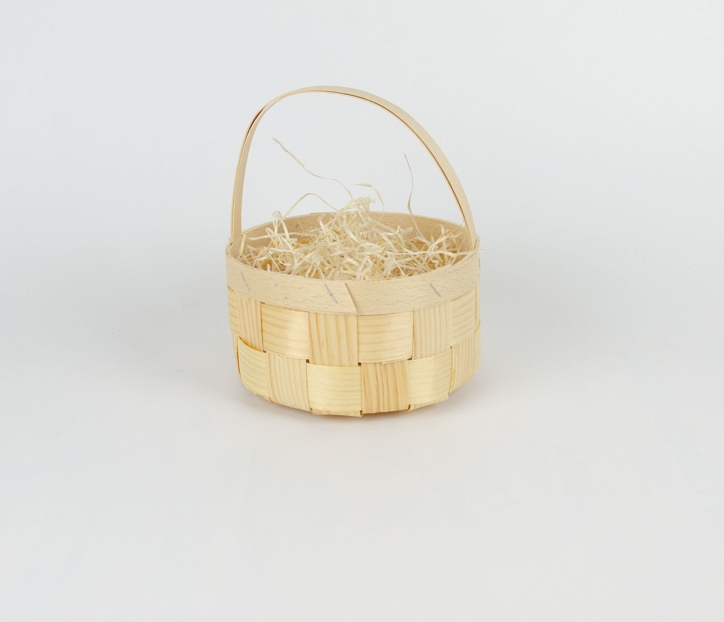 Tom presentkorg | Rund | 16 cm | Naturfärgad | Inklusive träull