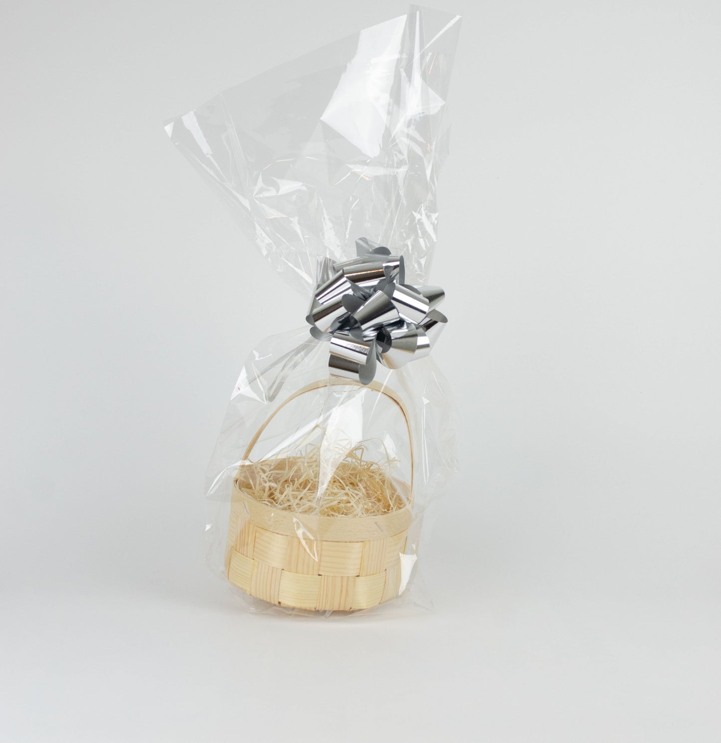 Tom presentkorg | Rund | 16 cm | Naturfärgad | Inklusive träull