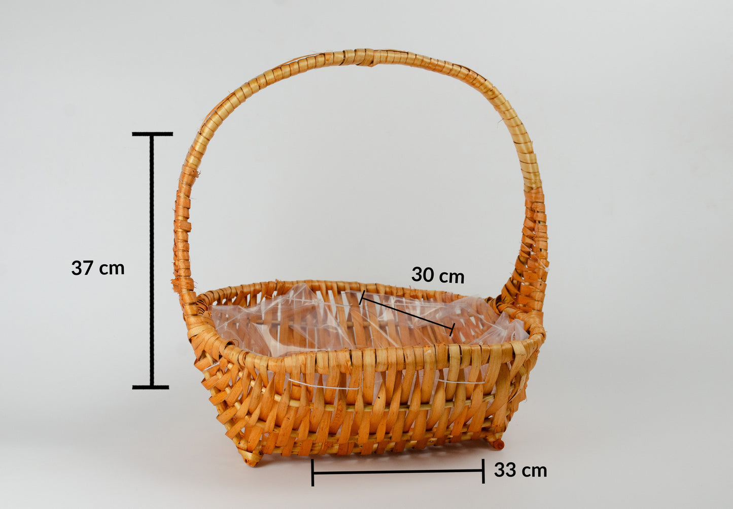 Tom presentkorg | Oval | 33 cm | Naturfärgad | XL korg