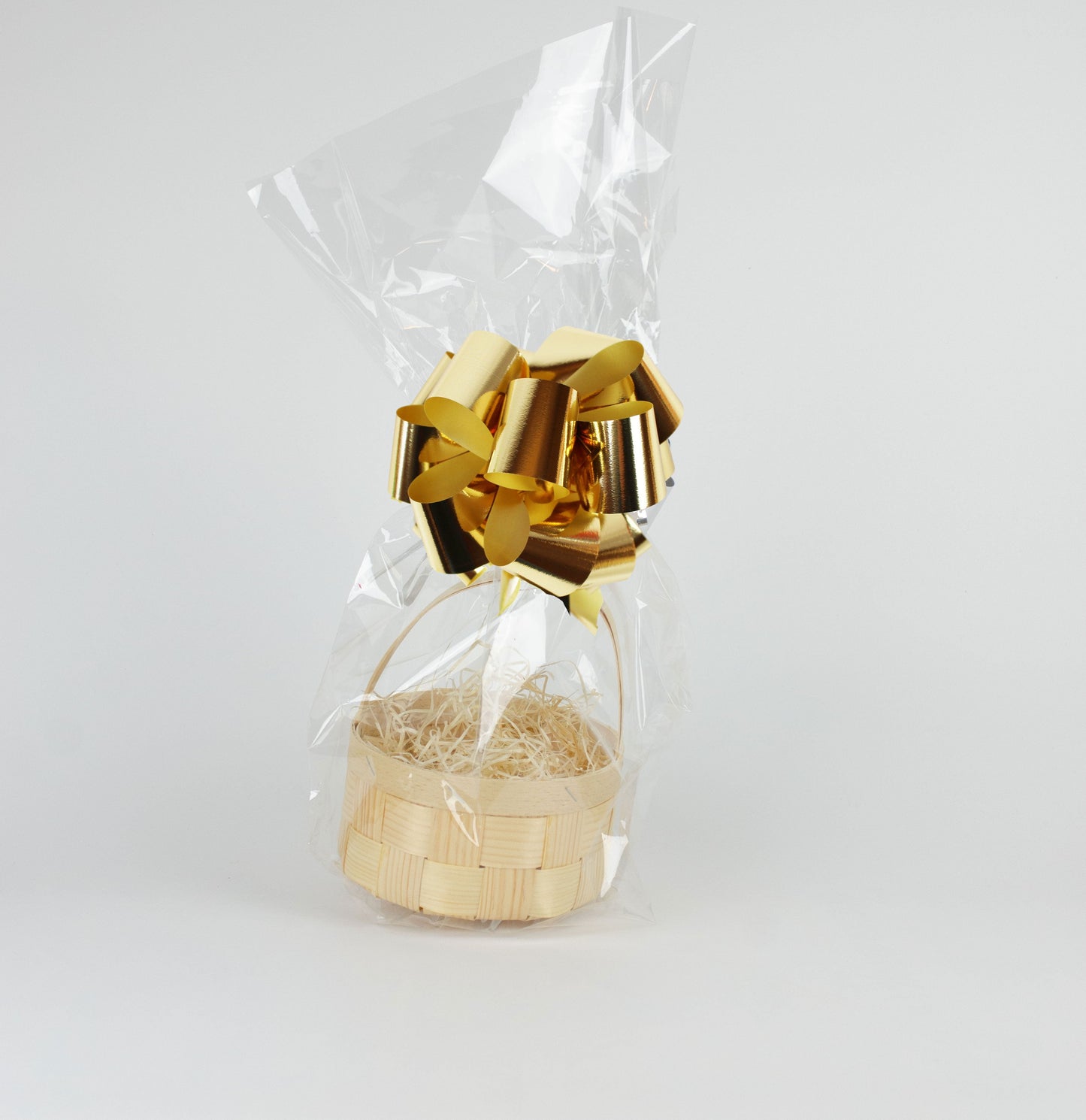 Tom presentkorg | Rund | 16 cm | Naturfärgad | Inklusive träull