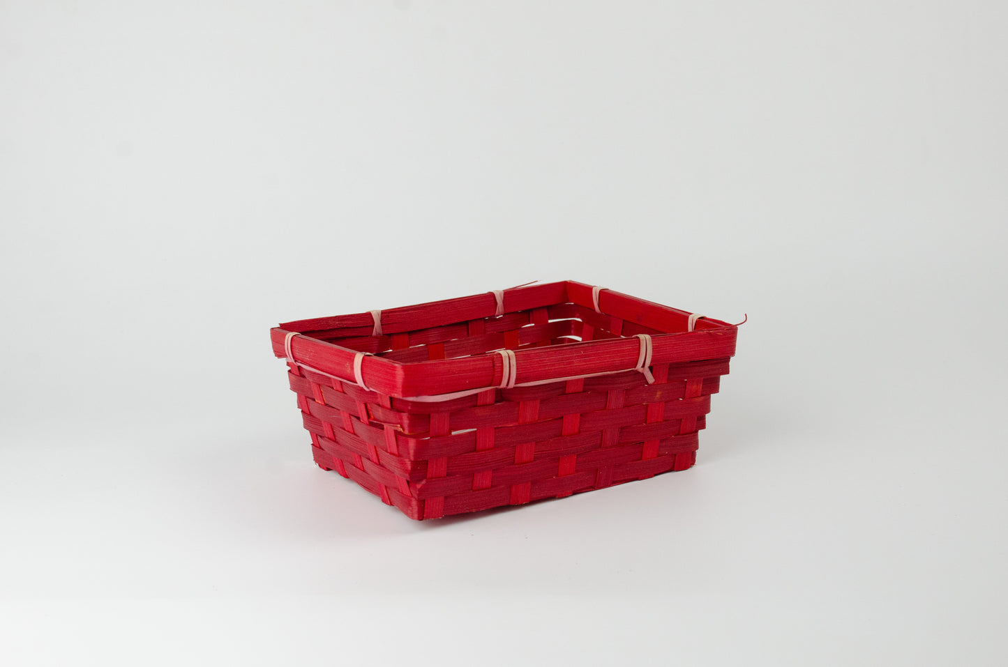 Tom presentkorg | Fyrkantig | 19 cm | Röd