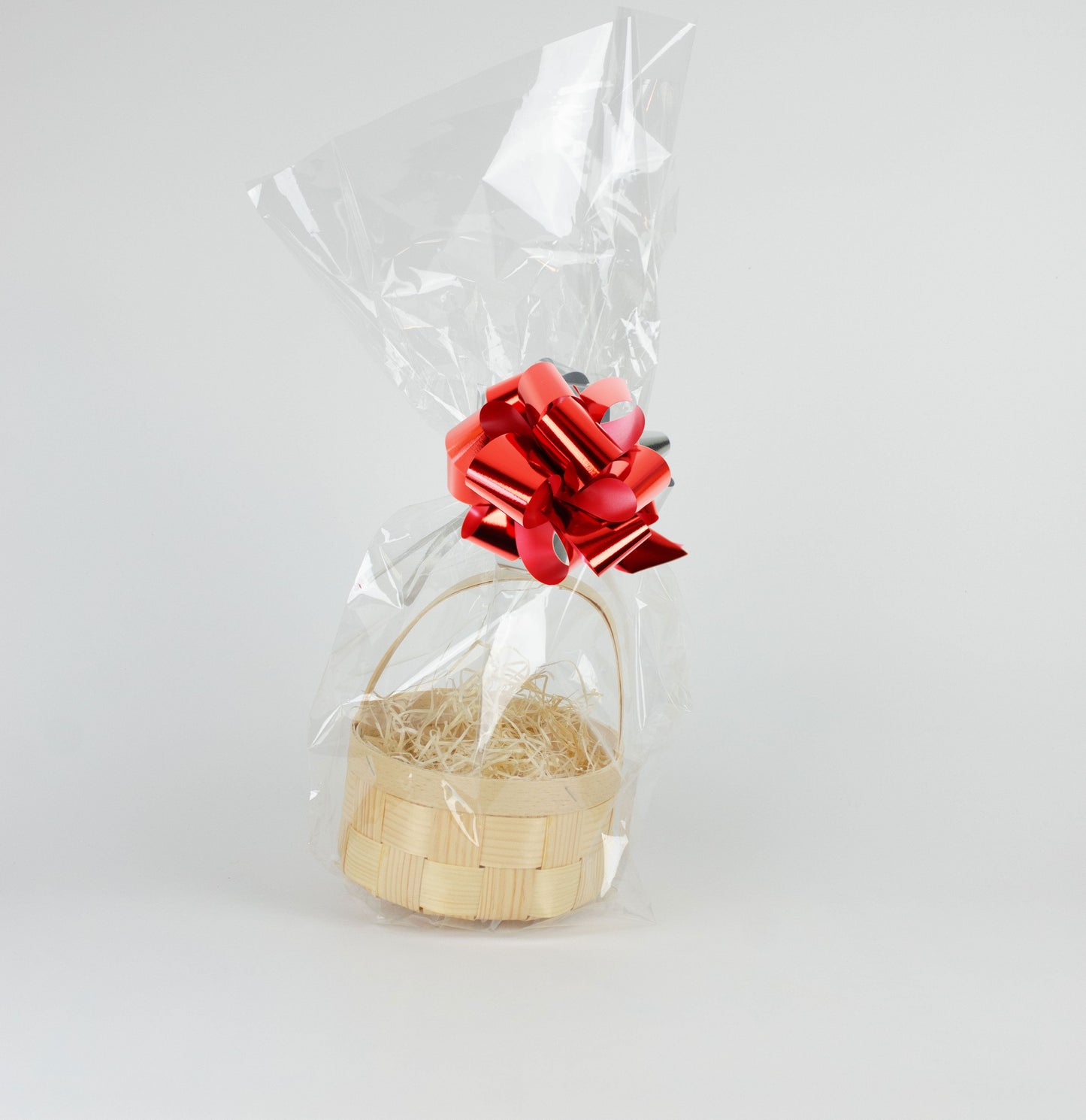 Tom presentkorg | Rund | 16 cm | Naturfärgad | Inklusive träull