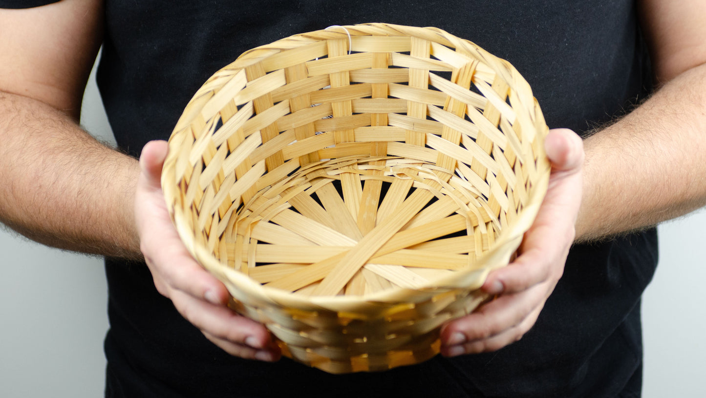 Tom presentkorg | Rund | 22 cm | Naturfärgad | Inklusive träull
