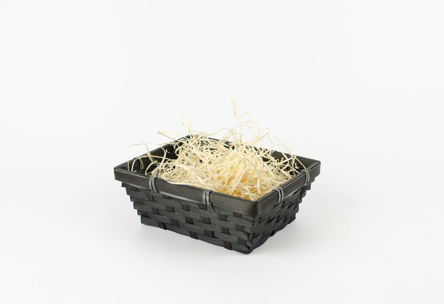 Tom presentkorg | Fyrkantig | 19 cm | Svart