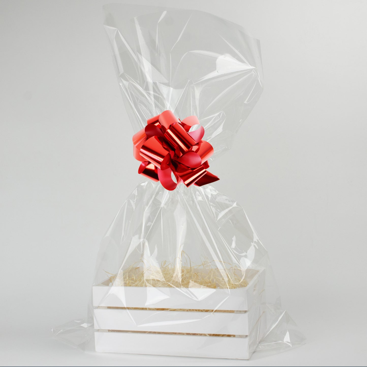 Presentlåda i trä | Rektangulär | 24 cm | Vit