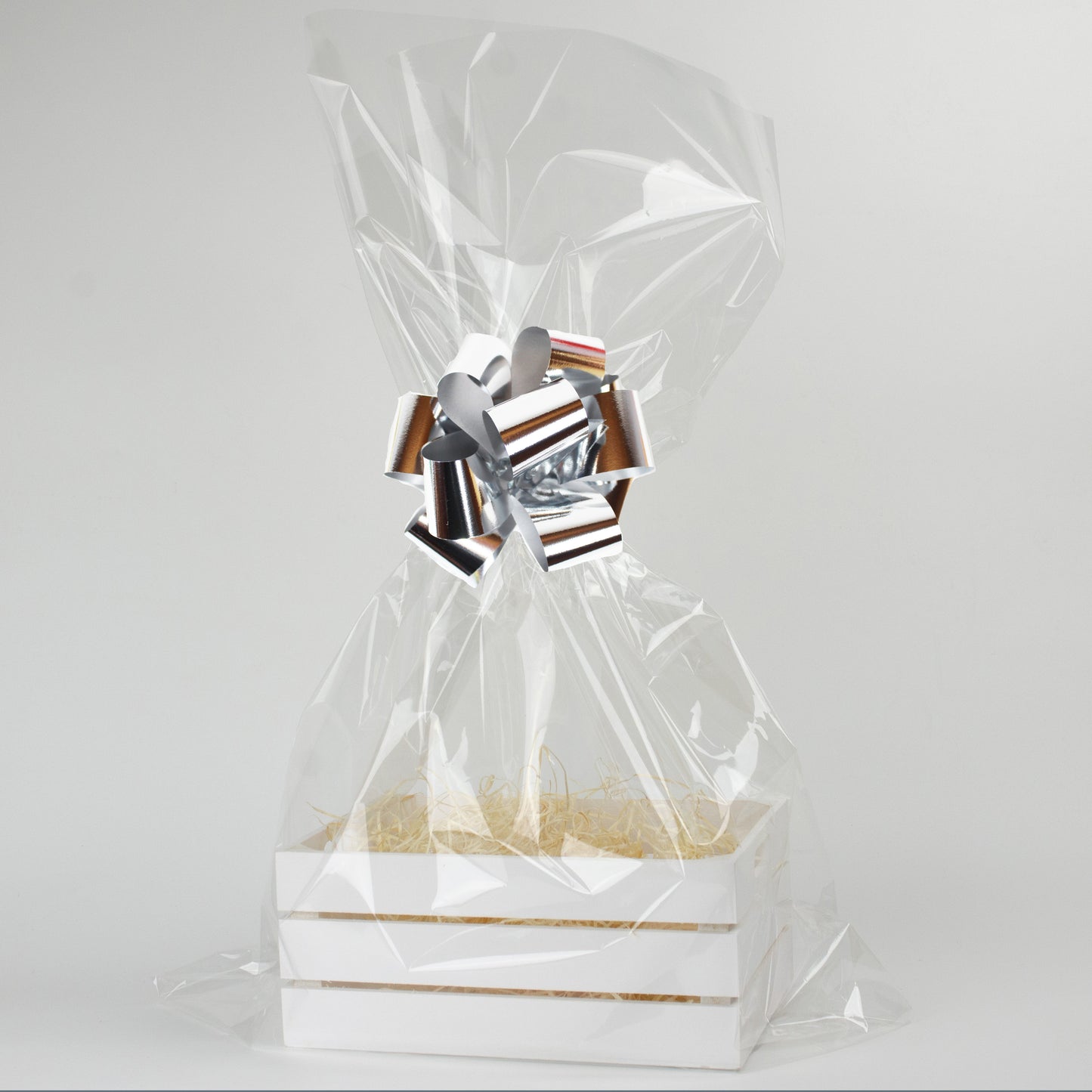 Presentlåda i trä | Rektangulär | 24 cm | Vit