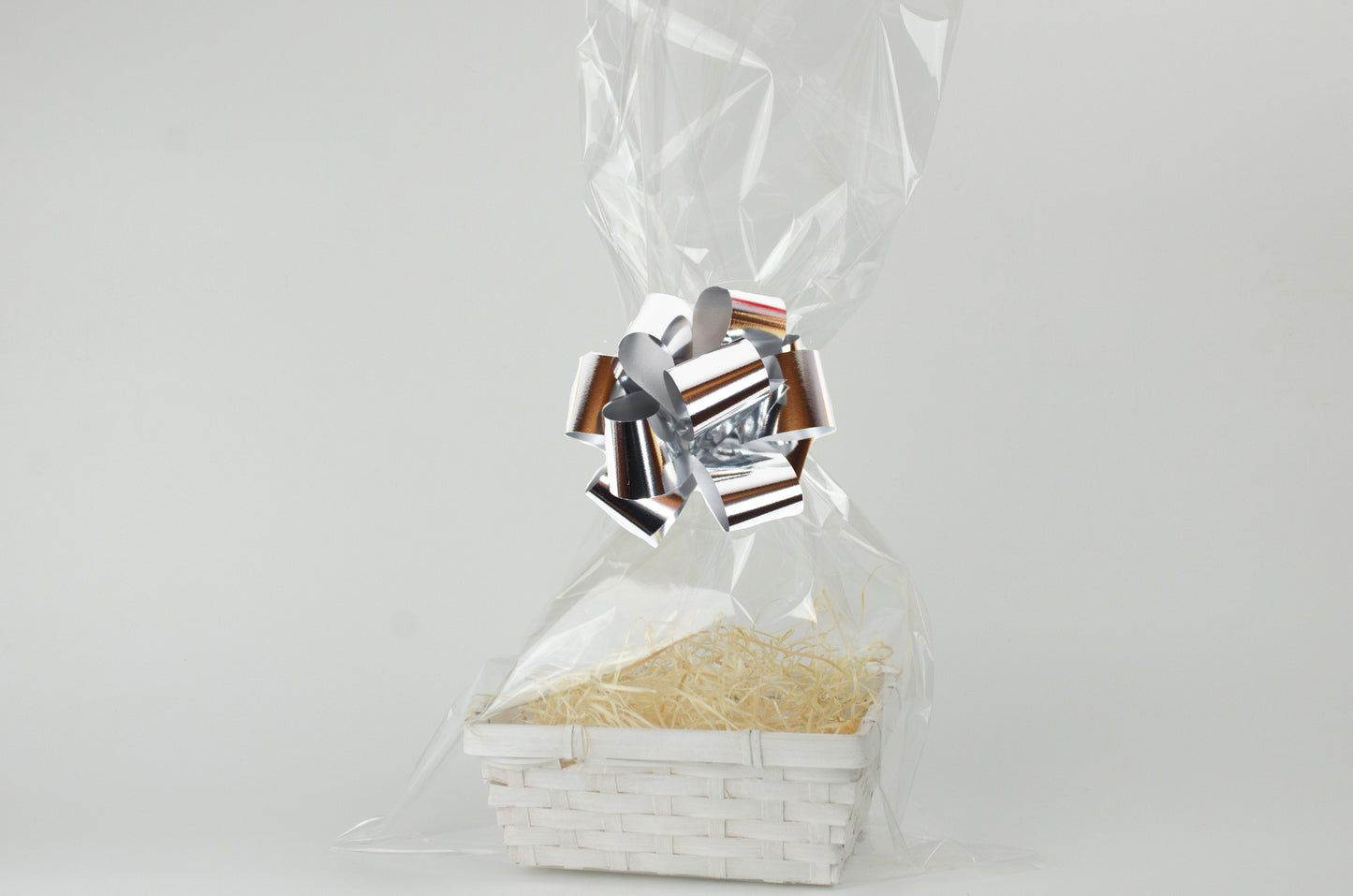 Tom presentkorg | Fyrkantig | 19 cm | Vit