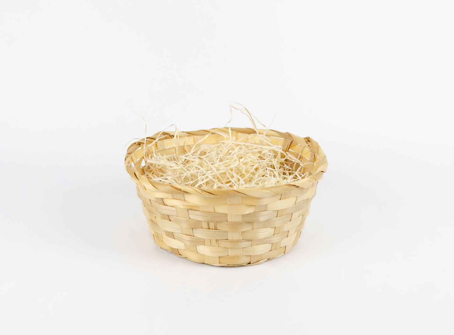 Tom presentkorg | Rund | 22 cm | Naturfärgad | Inklusive träull