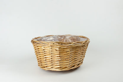 Tom presentkorg |  Rund |  27 cm | Naturfärgad