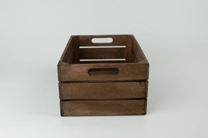 Presentlåda i trä | Rektangulär | 24 cm | Mörk trä