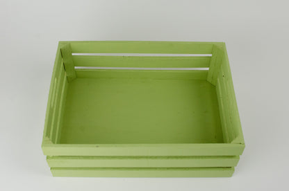 Presentlåda i trä | Rektangulär | 29 cm | Pastell grön