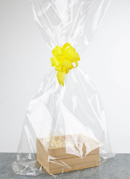 Presentlåda i trä | Rektangulär | 20 cm | Naturfärgad  | Inklusive träull