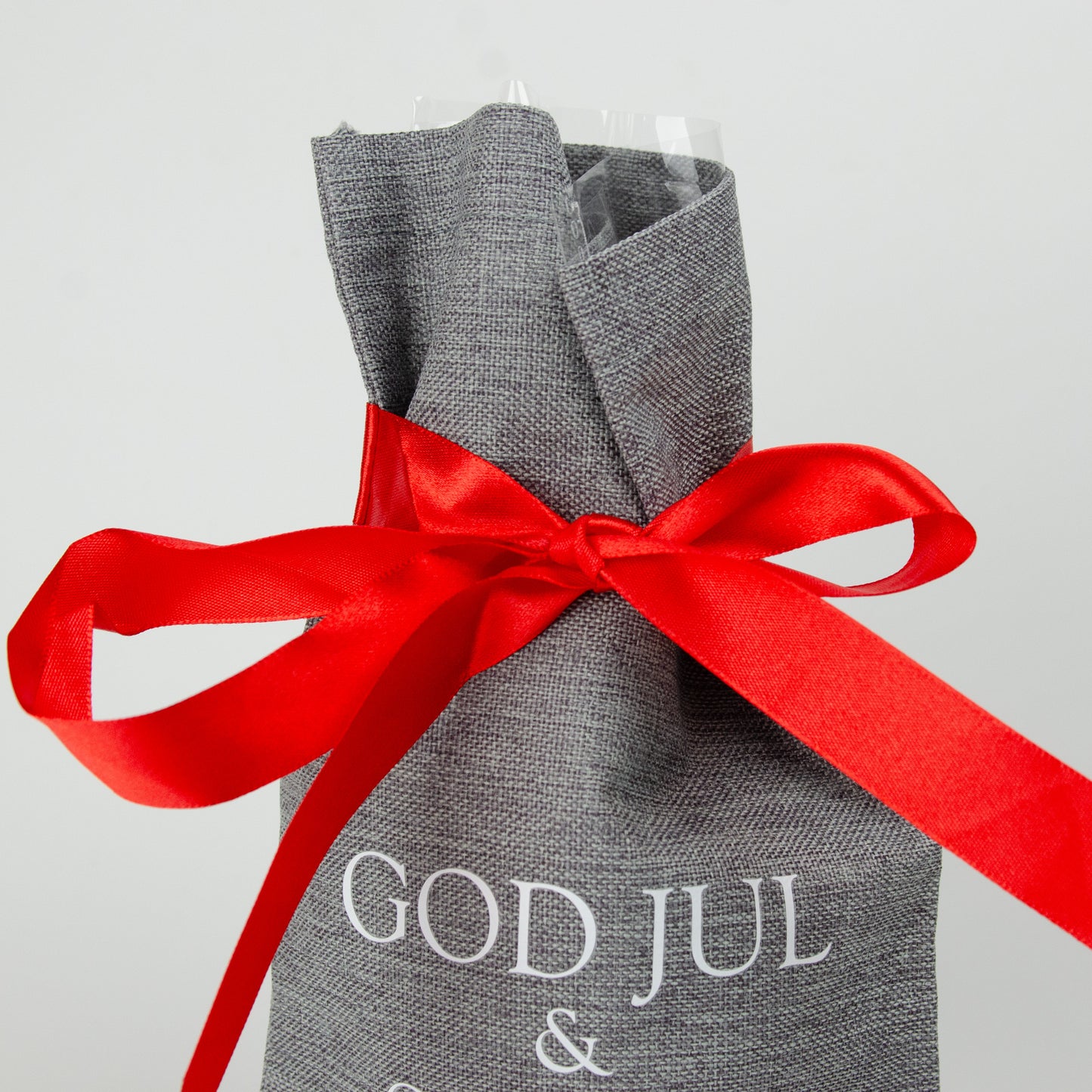 Julsäck | Dansande tomtar | 17 x 30 cm | Jutesäck