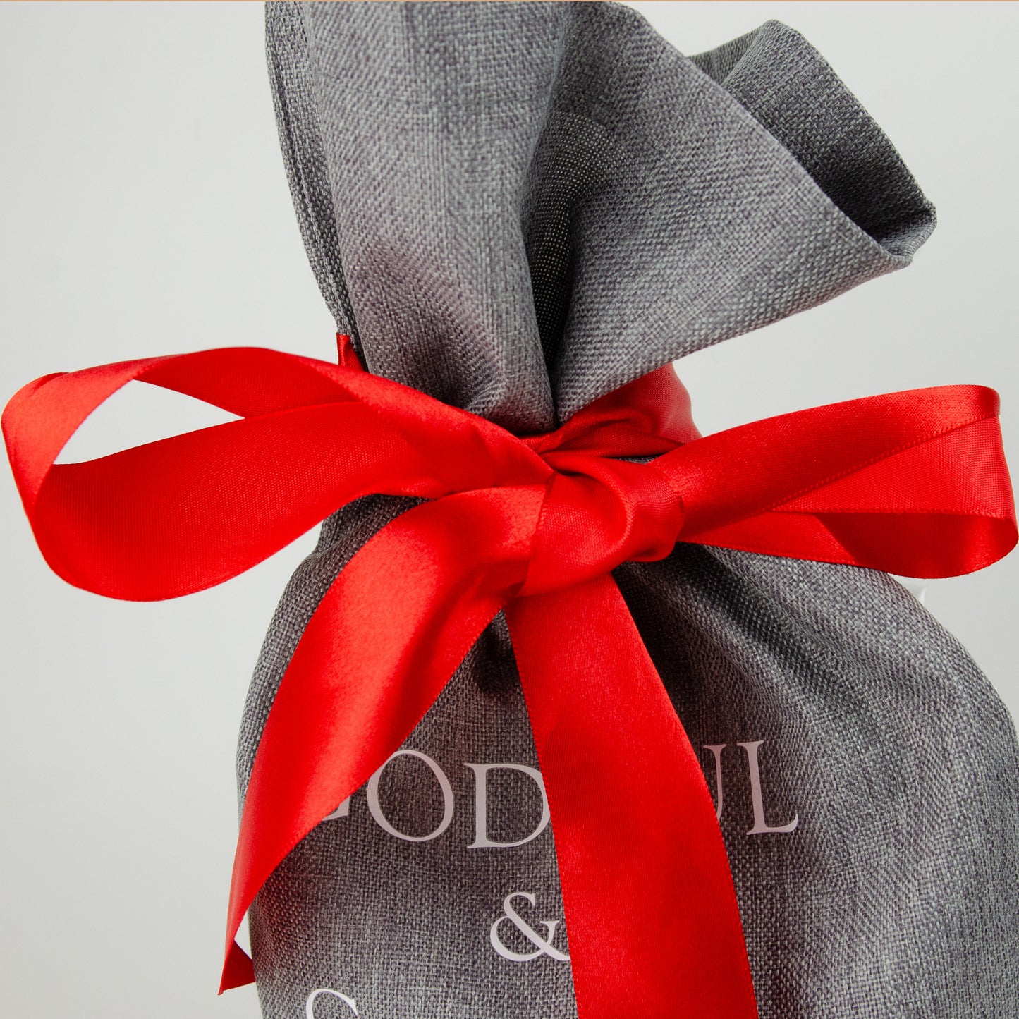 Julsäck | Dansande tomtar | 40 x 60 cm | Jutesäck