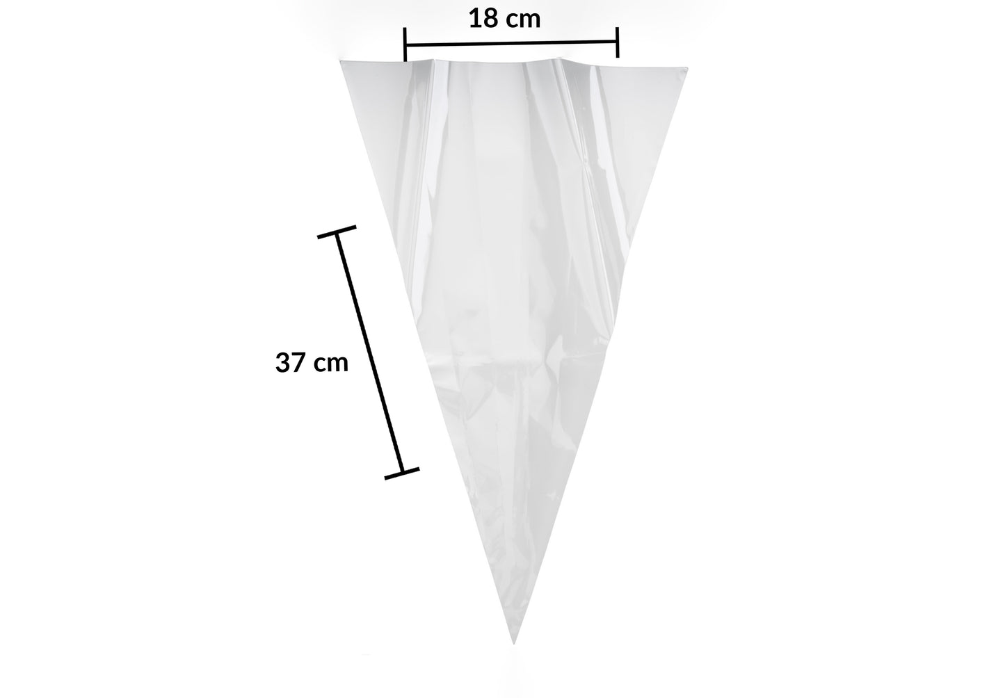 Små cellofanpåsar Cellofanstrut 37 x 18 cm | Transparenta plast
