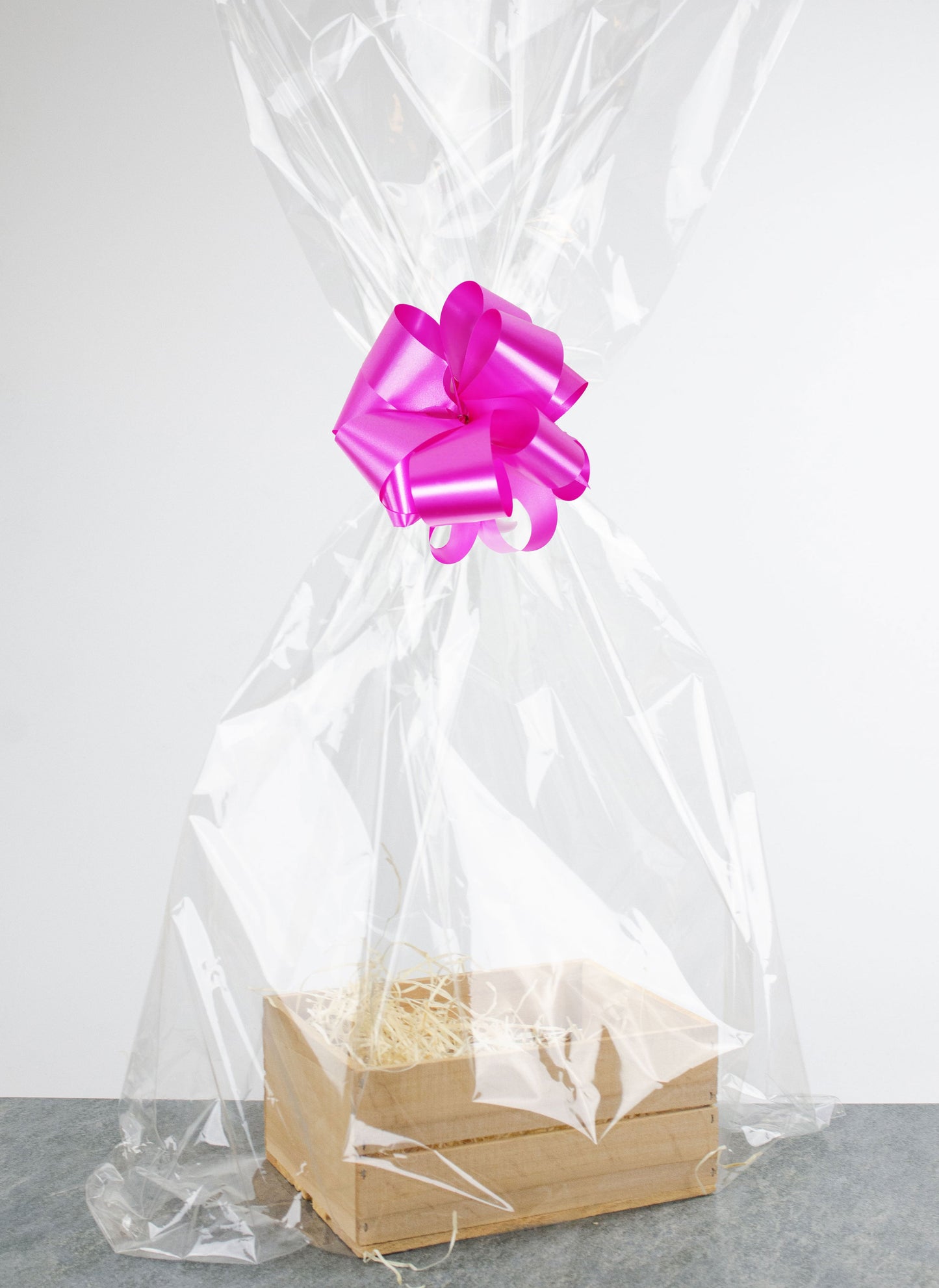 Presentlåda i trä | Rektangulär | 20 cm | Naturfärgad  | Inklusive träull