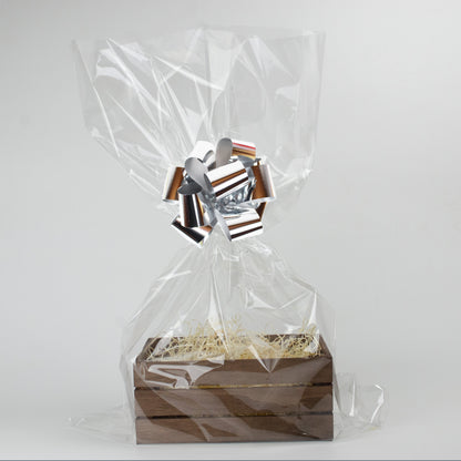 Presentlåda i trä | Rektangulär | 24 cm | Mörk trä