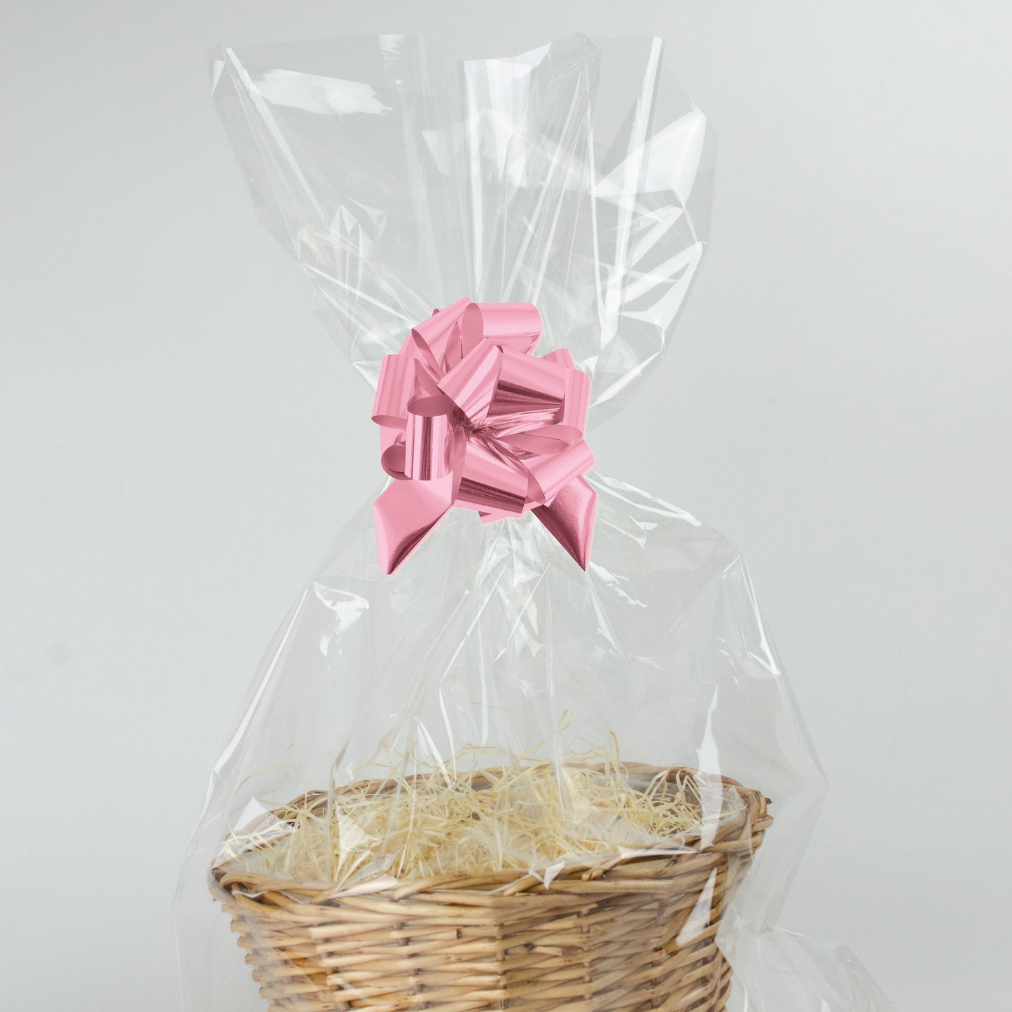 Tom presentkorg |  Rund |  27 cm | Naturfärgad