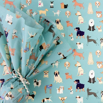 Silkespapper hundmotiv | 10-ark | 50 x 70 cm